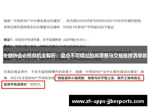 冬窗转会必抢良机全解析：盘点不可错过的高潜黑马交易推荐清单版